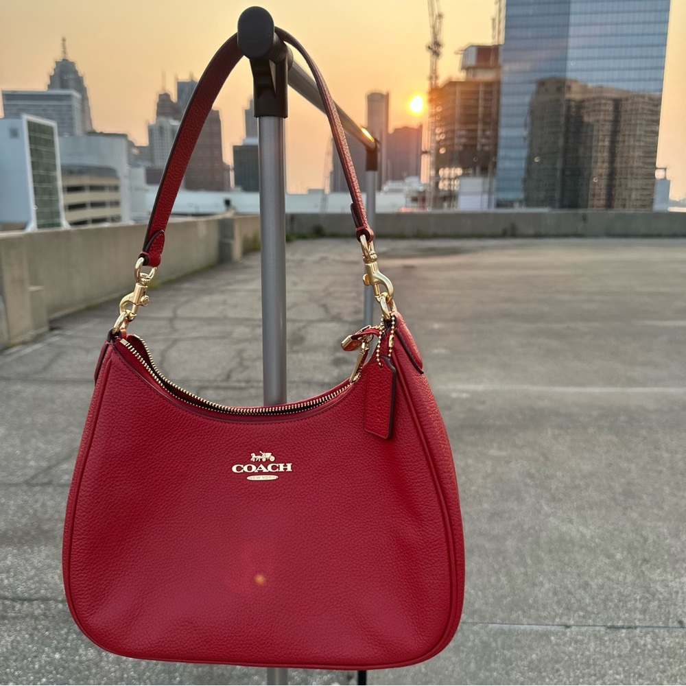 Coach Cherry Red Hobo Bag ❤️ SEND A OFFER!! Free Gift 🎁 w/ purchase